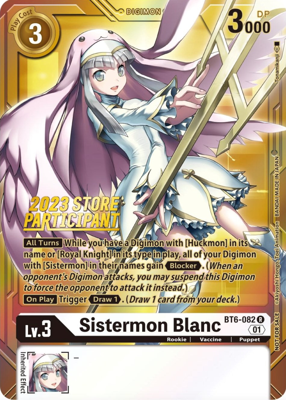 Sistermon Blanc [BT6-082] (2023 Store Participant) [Double Diamond Promos] | Clutch Gaming