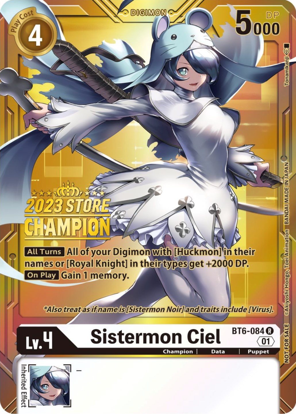 Sistermon Ciel [BT6-084] (2023 Store Champion) [Double Diamond Promos] | Clutch Gaming