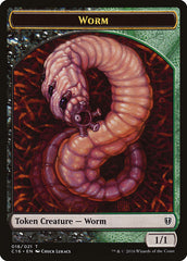 Zombie // Worm Double-Sided Token [Commander 2016 Tokens] | Clutch Gaming