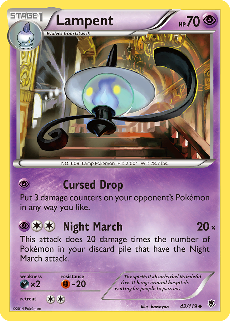 Lampent (42/119) [XY: Phantom Forces] | Clutch Gaming