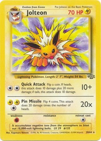 Jolteon (20/64) [Jungle Unlimited] | Clutch Gaming