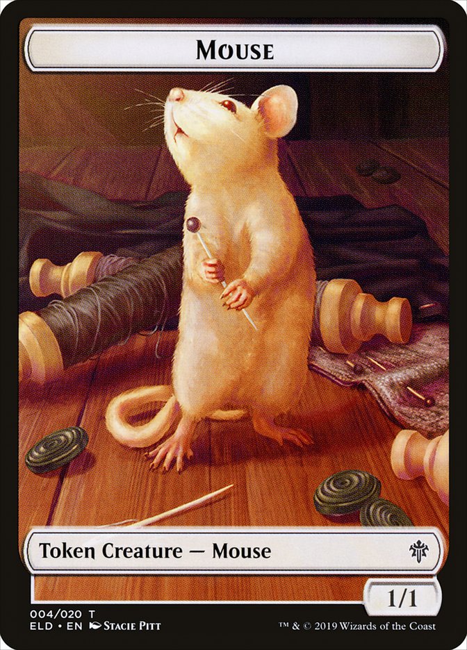 Mouse Token [Throne of Eldraine Tokens] | Clutch Gaming