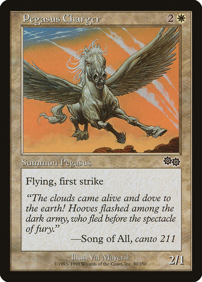 Pegasus Charger [Urza's Saga] | Clutch Gaming