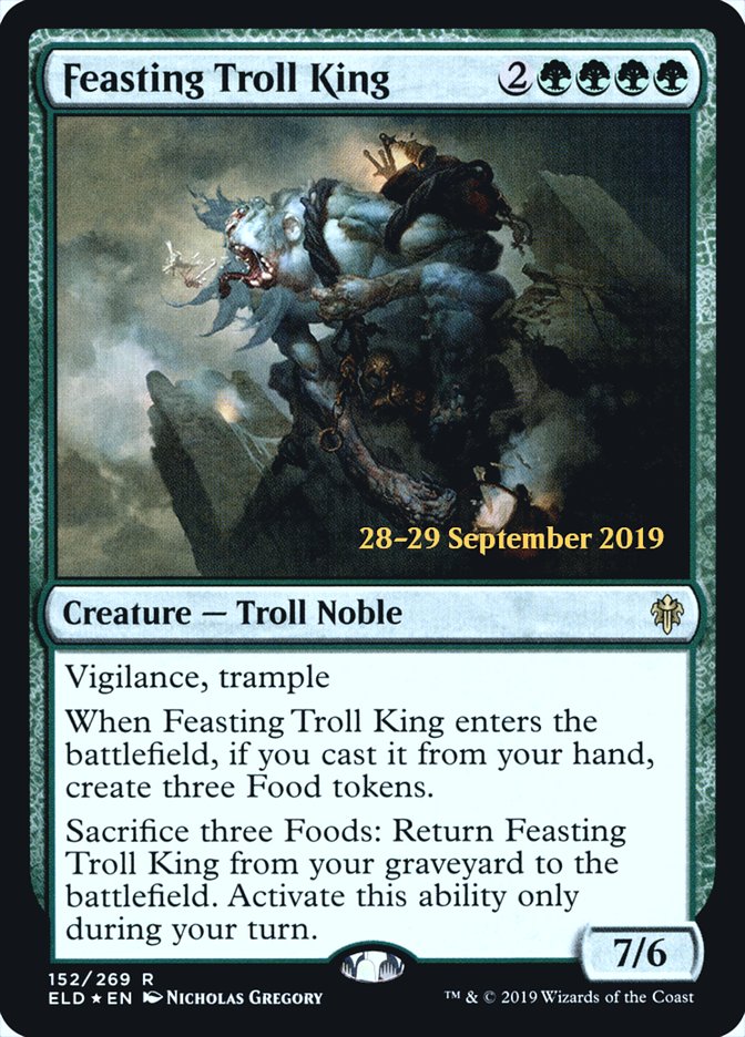 Feasting Troll King [Throne of Eldraine Prerelease Promos] | Clutch Gaming