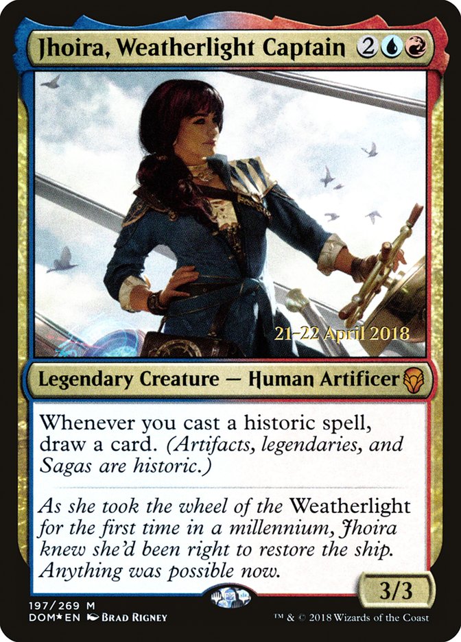 Jhoira, Weatherlight Captain [Dominaria Prerelease Promos] | Clutch Gaming