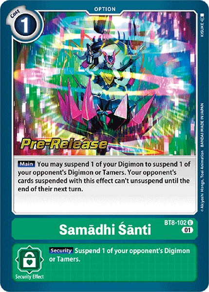 Samadhi Santi [BT8-102] [New Awakening Pre-Release Cards] | Clutch Gaming