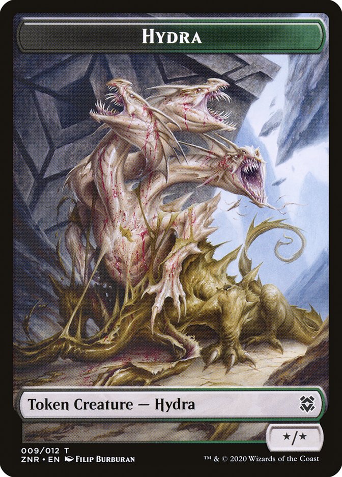 Cat // Hydra Double-Sided Token [Zendikar Rising Tokens] | Clutch Gaming