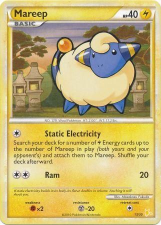 Mareep (13/30) [HeartGold & SoulSilver: Trainer Kit - Raichu] | Clutch Gaming