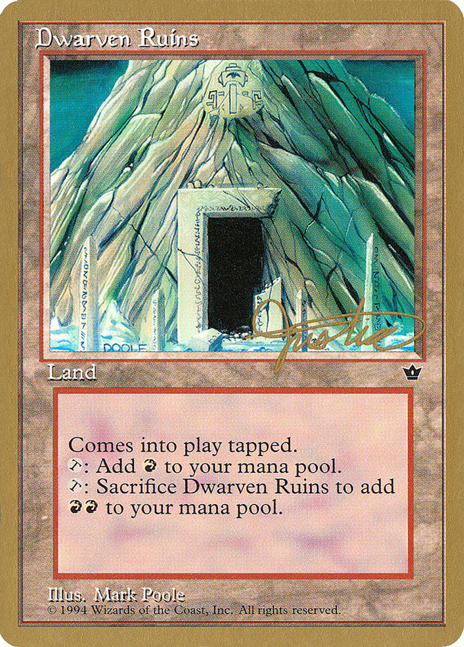 Dwarven Ruins (Mark Justice) [Pro Tour Collector Set] | Clutch Gaming