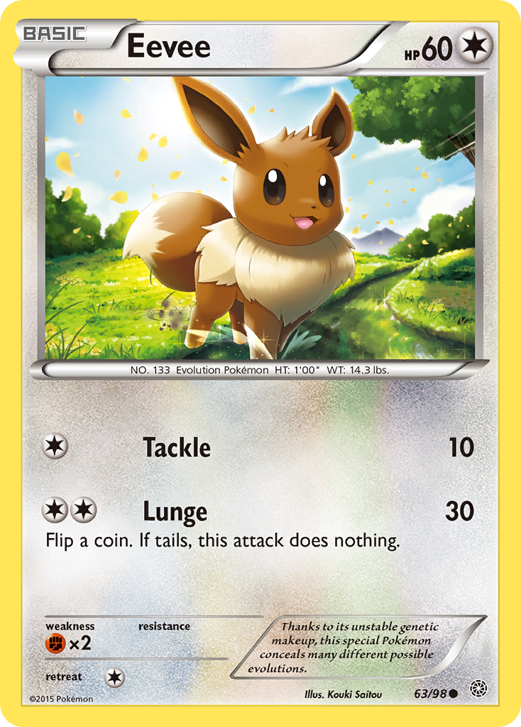 Eevee (63/98) [XY: Ancient Origins] | Clutch Gaming