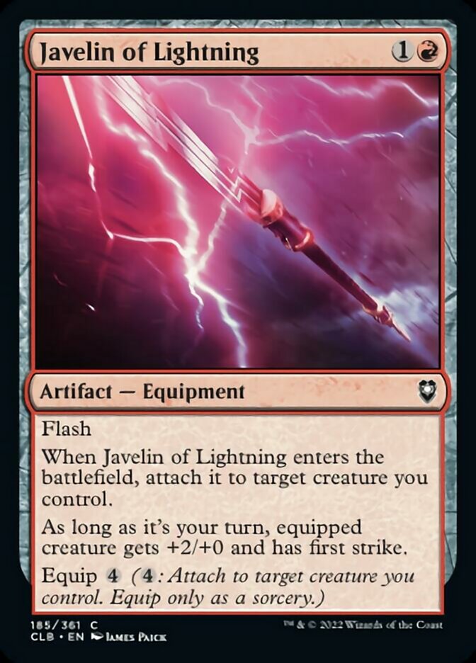 Javelin of Lightning [Commander Legends: Battle for Baldur's Gate] | Clutch Gaming