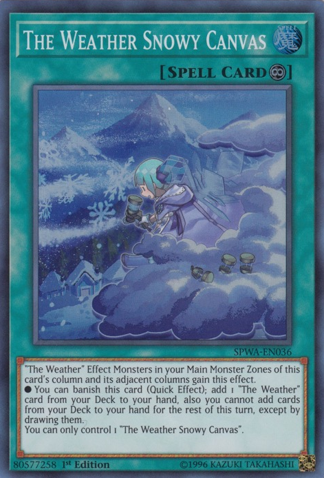 The Weather Snowy Canvas [SPWA-EN036] Super Rare | Clutch Gaming