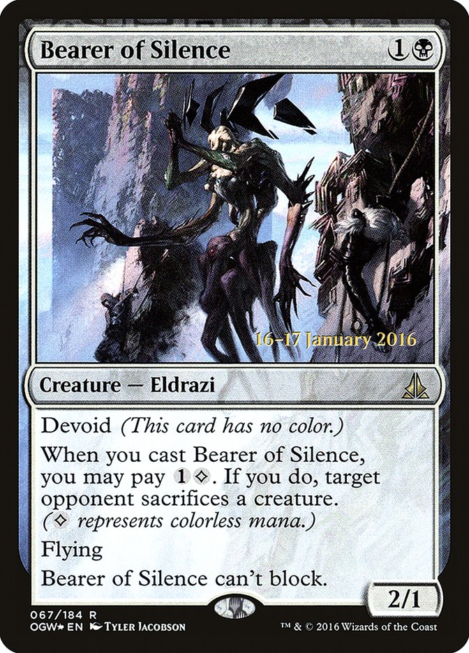 Bearer of Silence [Oath of the Gatewatch Prerelease Promos] | Clutch Gaming