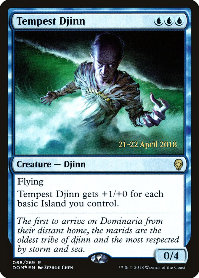 Tempest Djinn [Dominaria Prerelease Promos] | Clutch Gaming