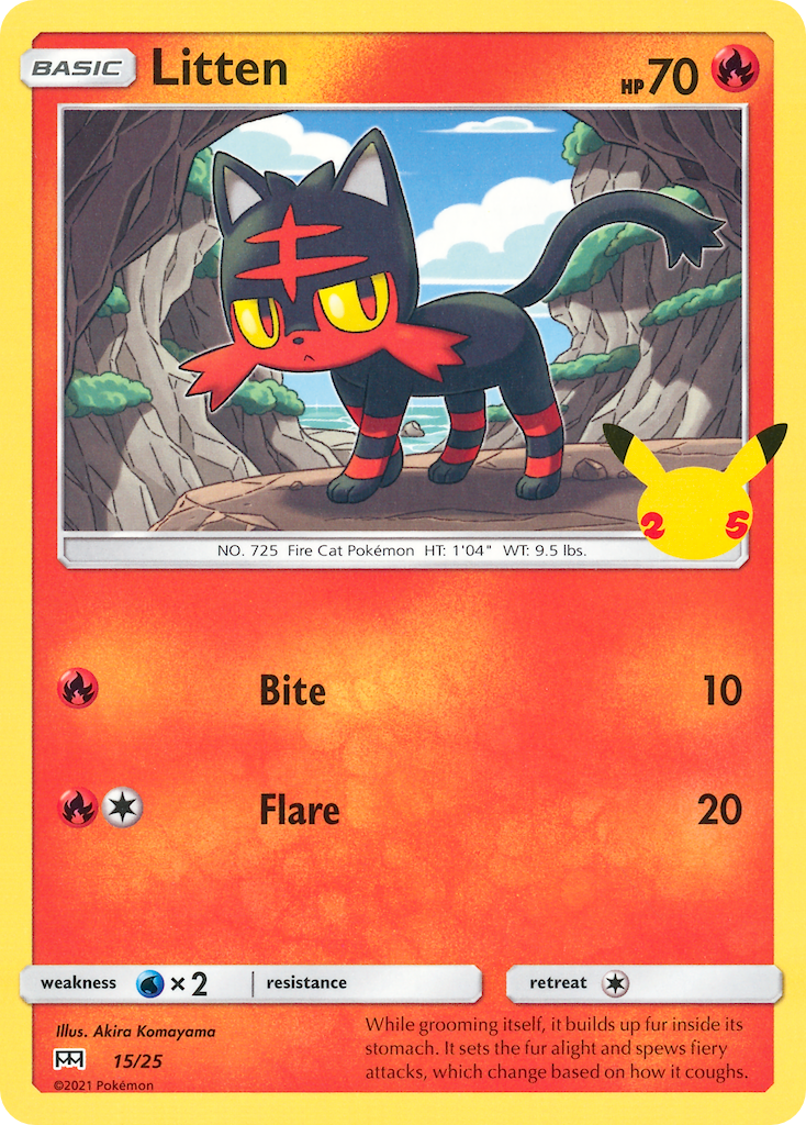 Litten (15/25) [McDonald's 25th Anniversary] | Clutch Gaming