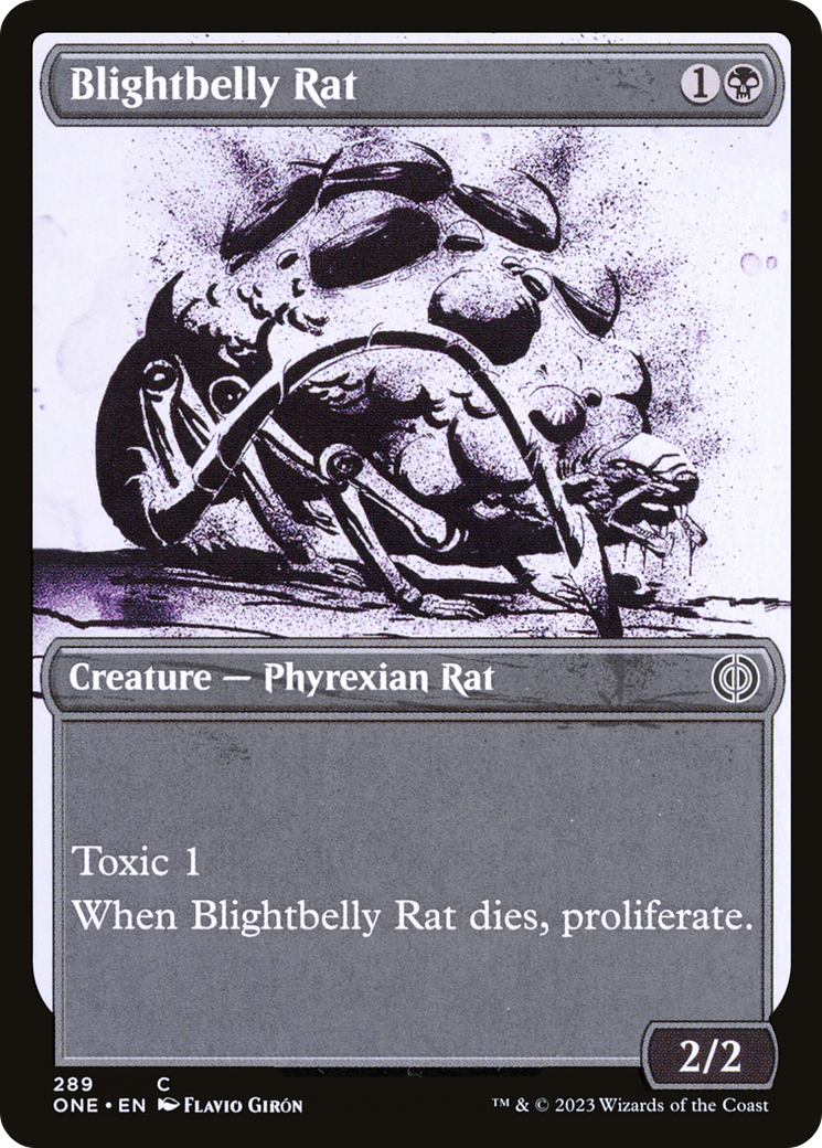 Blightbelly Rat (Showcase Ichor) [Phyrexia: All Will Be One] | Clutch Gaming