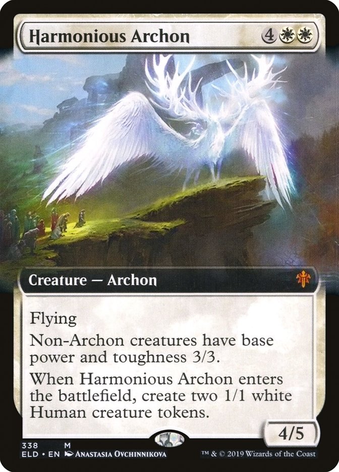 Harmonious Archon (Extended Art) [Throne of Eldraine] | Clutch Gaming