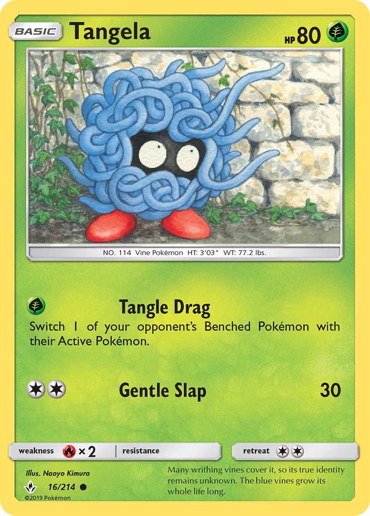 Tangela (16/214) [Sun & Moon: Unbroken Bonds] | Clutch Gaming