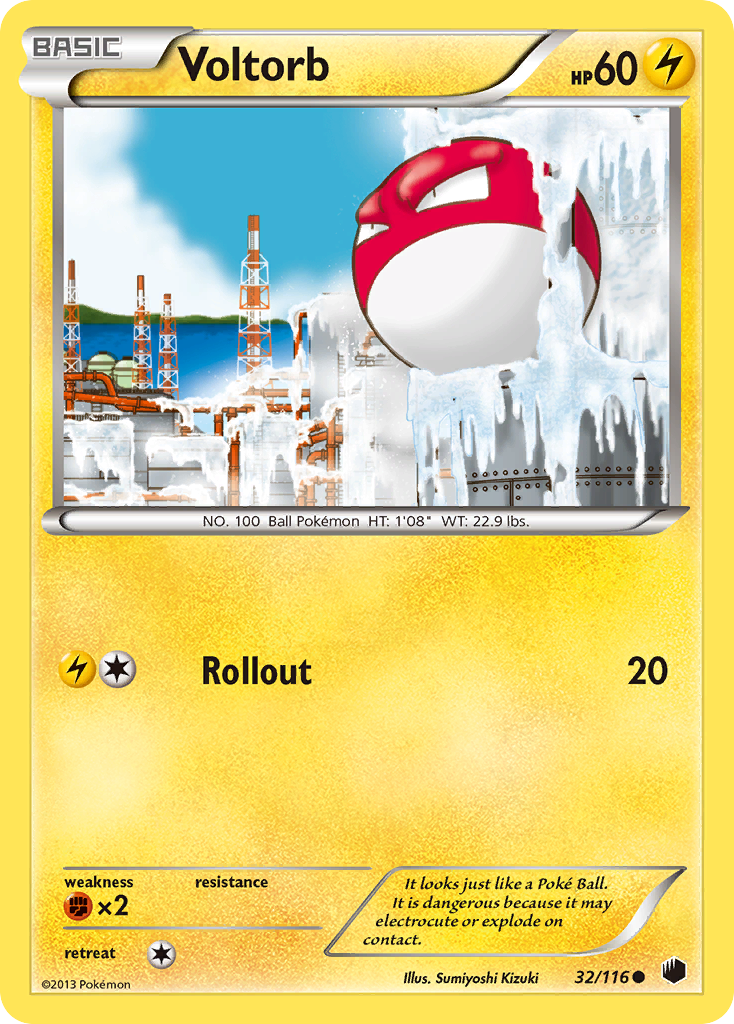 Voltorb (32/116) [Black & White: Plasma Freeze] | Clutch Gaming