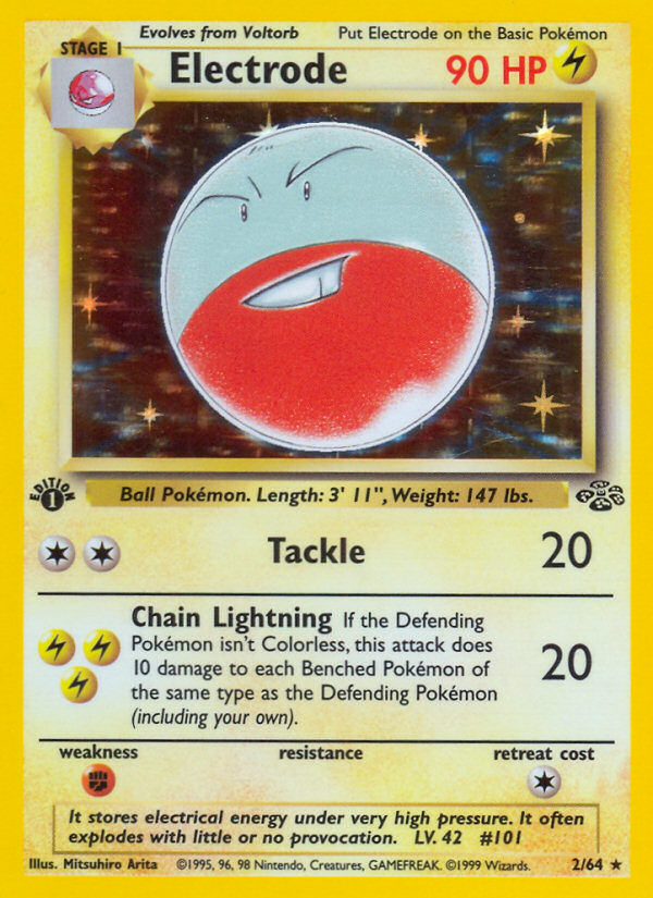 Electrode (2/64) [Jungle 1st Edition] | Clutch Gaming