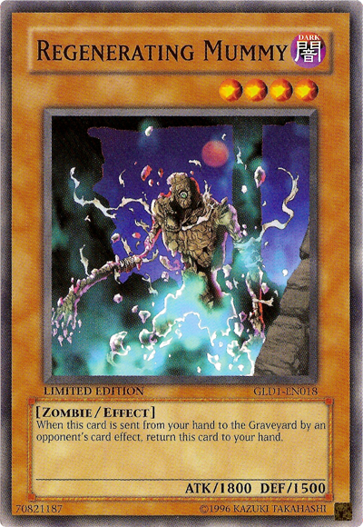 Regenerating Mummy [GLD1-EN018] Common | Clutch Gaming