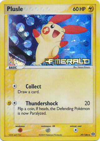 Plusle (39/106) (Stamped) [EX: Emerald] | Clutch Gaming