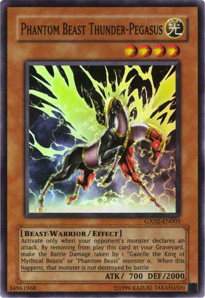 Phantom Beast Thunder-Pegasus [GX02-EN003] Super Rare | Clutch Gaming