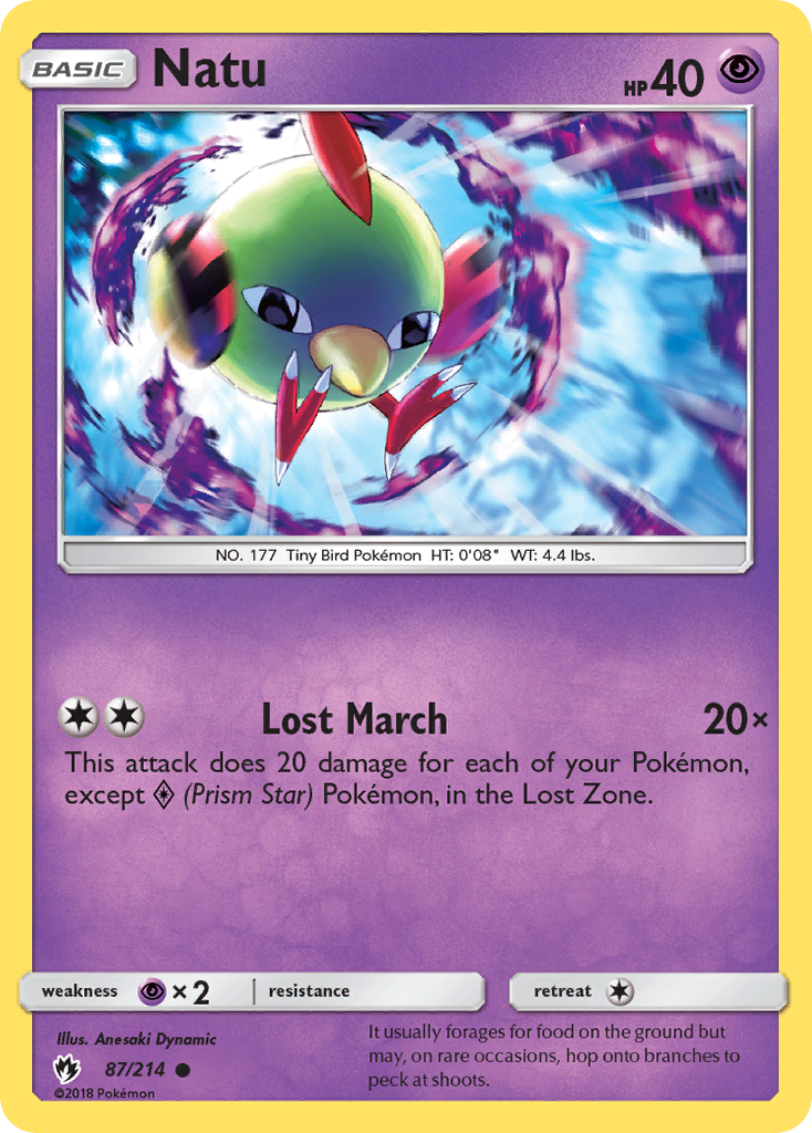 Natu (87/214) [Sun & Moon: Lost Thunder] | Clutch Gaming