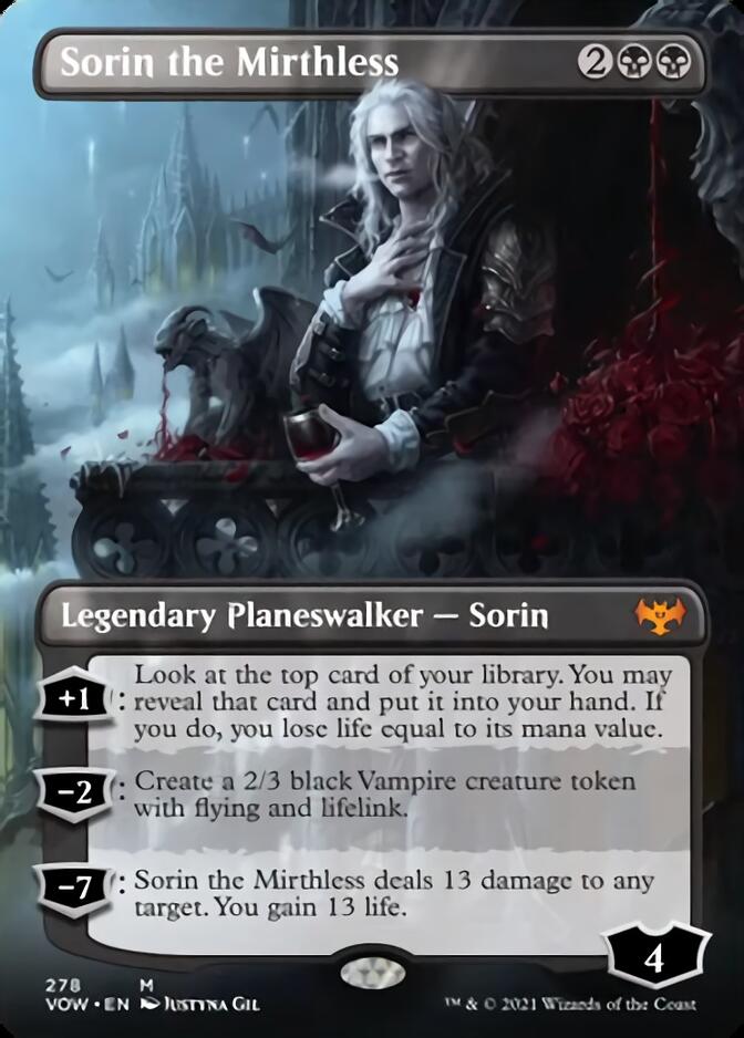 Sorin the Mirthless (Borderless) [Innistrad: Crimson Vow] | Clutch Gaming