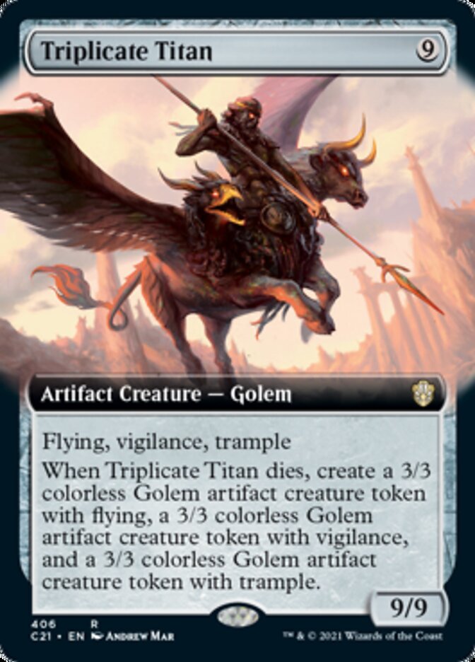 Triplicate Titan (Extended Art) [Commander 2021] | Clutch Gaming