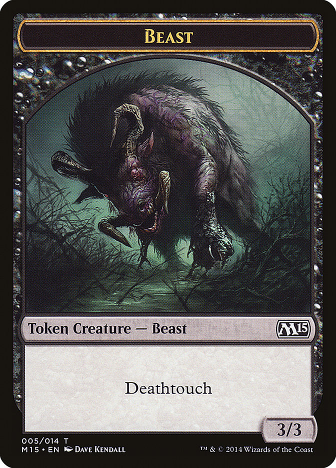 Beast Token (005/014) [Magic 2015 Tokens] | Clutch Gaming