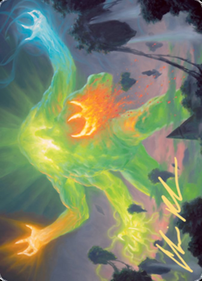 Omnath, Locus of Creation Art Card (Gold-Stamped Signature) [Zendikar Rising Art Series] | Clutch Gaming