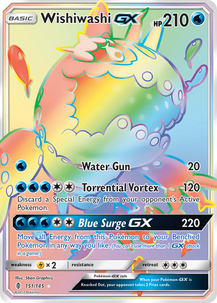 Wishiwashi GX (151/145) [Sun & Moon: Guardians Rising] | Clutch Gaming