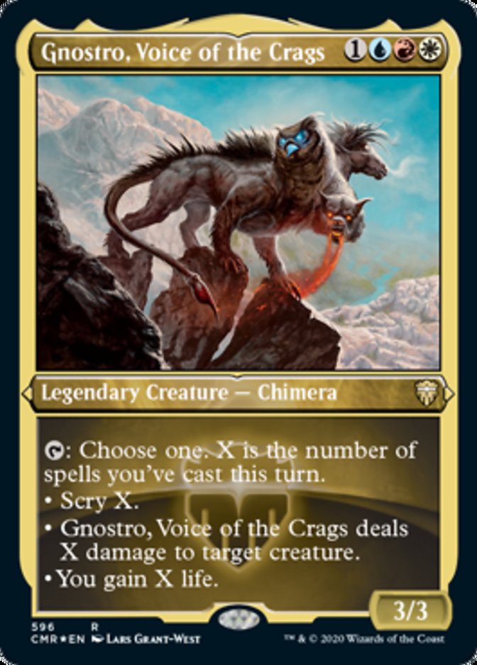 Gnostro, Voice of the Crags (Etched) [Commander Legends] | Clutch Gaming