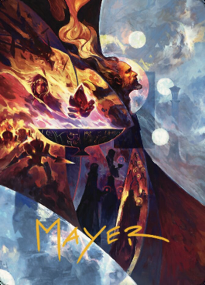 Urza's Command Art Card (Gold-Stamped Signature) [The Brothers' War Art Series] | Clutch Gaming