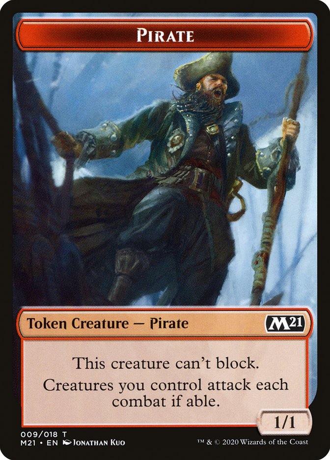 Cat (011) // Pirate Double-Sided Token [Core Set 2021 Tokens] | Clutch Gaming