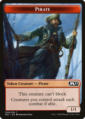 Knight // Pirate Double-Sided Token [Core Set 2021 Tokens] | Clutch Gaming