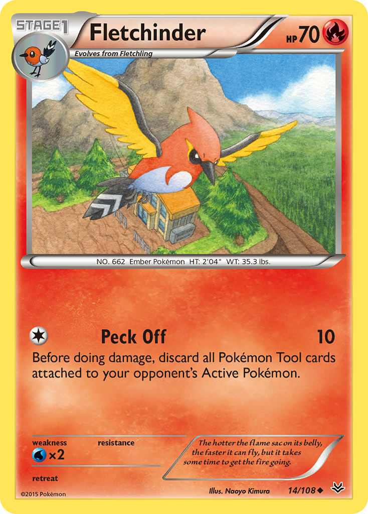 Fletchinder (14/108) [XY: Roaring Skies] | Clutch Gaming