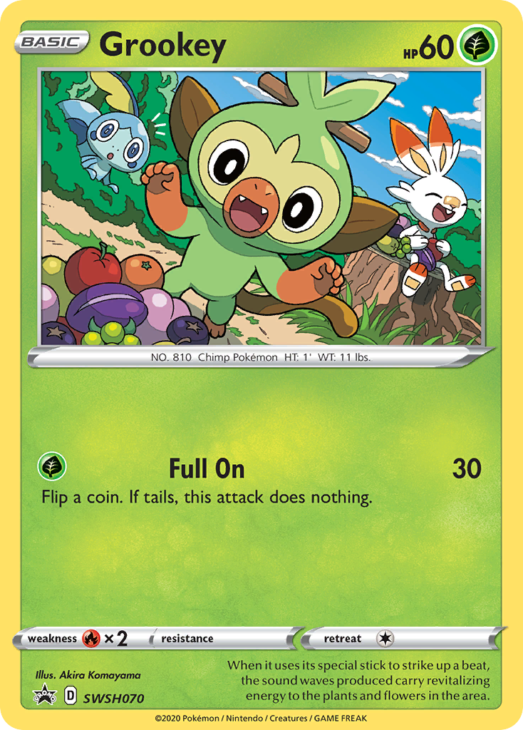 Grookey (SWSH070) [Sword & Shield: Black Star Promos] | Clutch Gaming