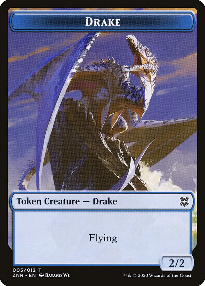 Copy // Drake Double-Sided Token [Zendikar Rising Tokens] | Clutch Gaming