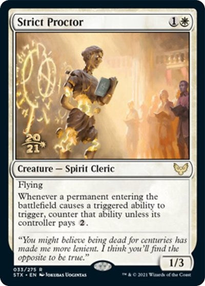 Strict Proctor [Strixhaven: School of Mages Prerelease Promos] | Clutch Gaming