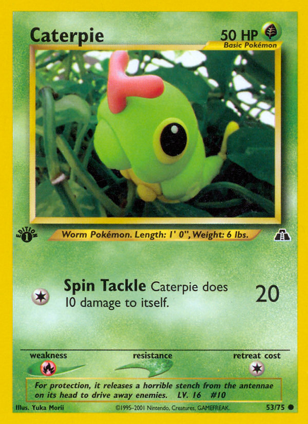 Caterpie (53/75) [Neo Discovery 1st Edition] | Clutch Gaming