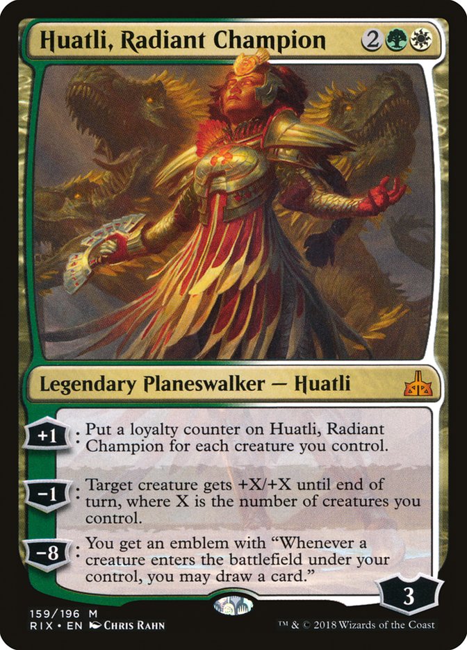 Huatli, Radiant Champion [Rivals of Ixalan] | Clutch Gaming