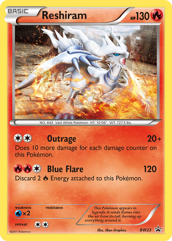 Reshiram (BW23) [Black & White: Black Star Promos] | Clutch Gaming