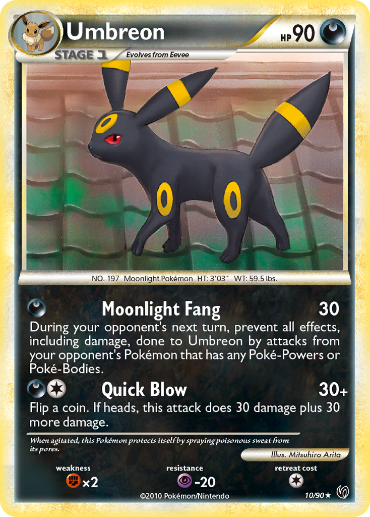 Umbreon (10/90) [HeartGold & SoulSilver: Undaunted] | Clutch Gaming