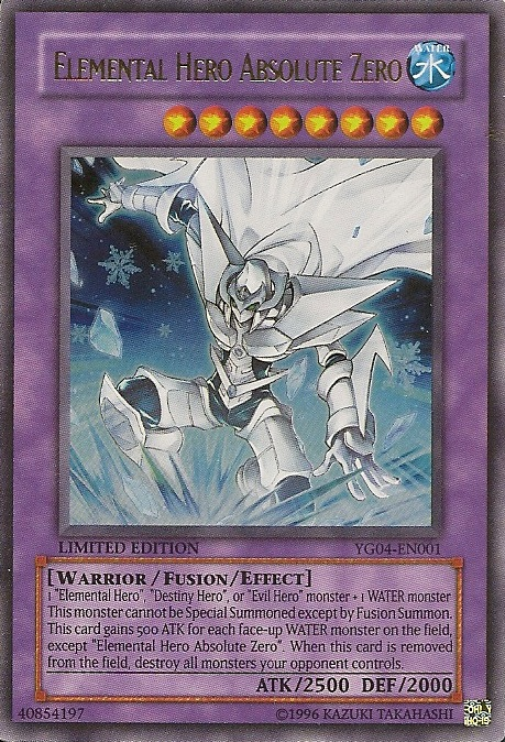 Elemental Hero Absolute Zero [YG04-EN001] Ultra Rare | Clutch Gaming