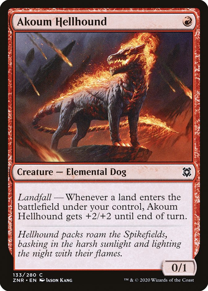 Akoum Hellhound [Zendikar Rising] | Clutch Gaming