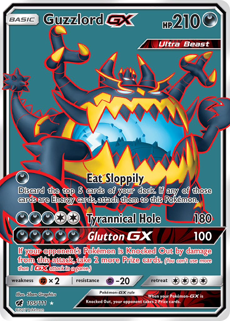 Guzzlord GX (105/111) [Sun & Moon: Crimson Invasion] | Clutch Gaming