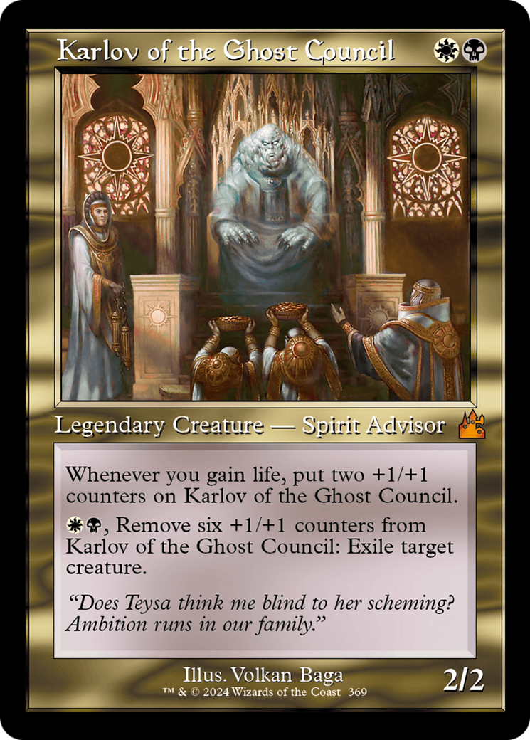 Karlov of the Ghost Council (Retro Frame) [Ravnica Remastered] | Clutch Gaming