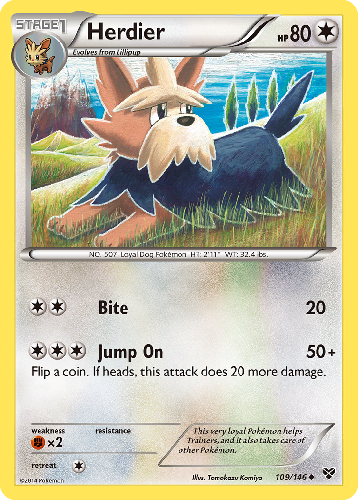 Herdier (109/146) [XY: Base Set] | Clutch Gaming